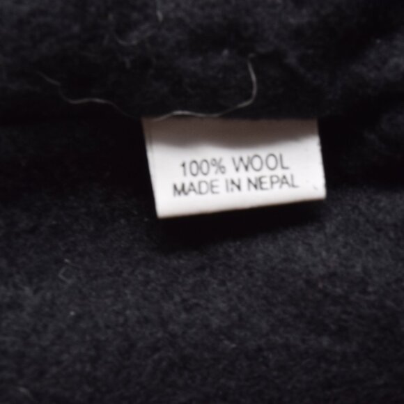 Nepal Beanie Knit Wool Women Hat Snowflake Pom Chin Tie Ear Flap Trapper Lined - Picture 10 of 11